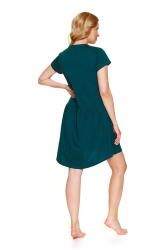 Koszula nocna Doctor Nap 9445 – Ciążowa i do karmienia | 100% bawełna, Polska - emerald