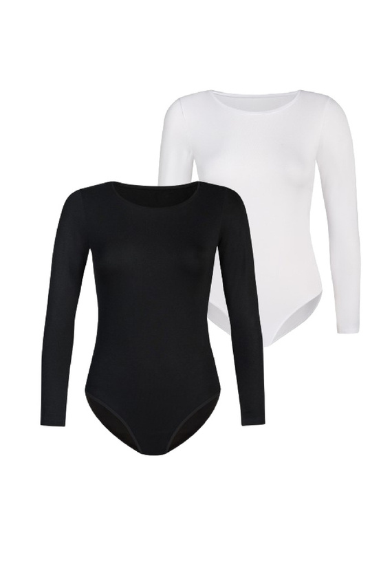 Body damskie Longy 2-pack Teyli -biały-czarny 