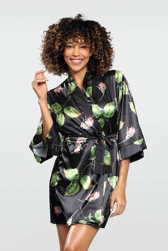 Podomka damska Flowers DKaren DK-P-czarny 008