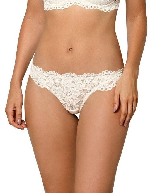 Newia Stringi Damskie Róża biały