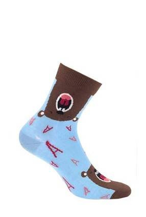 G84.01N Skarpety Damskie wzorowane Gatta 766 white/lurex