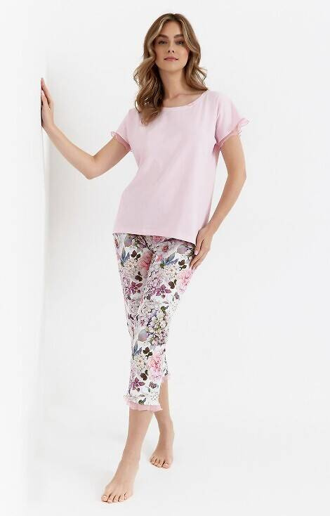 Piżama damska 474 Cana -różowa