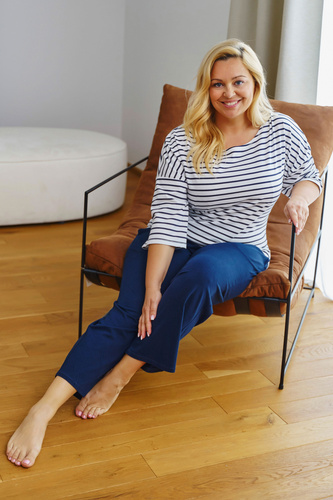 Piżama Damska Plus Size 7122 Doctor Nap - marine