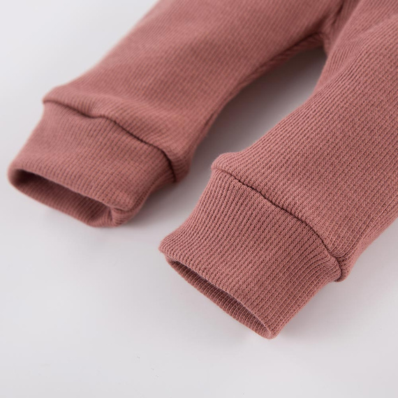 Legginsy bawełniane Daisy Eevi - ciemny róż