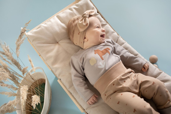 Opaska Wooden Pony Pinokio - brąz druk