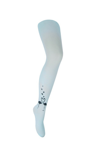 Rajstopy RA-77 Flamingi dziecięce 40 den YO! miętowy 