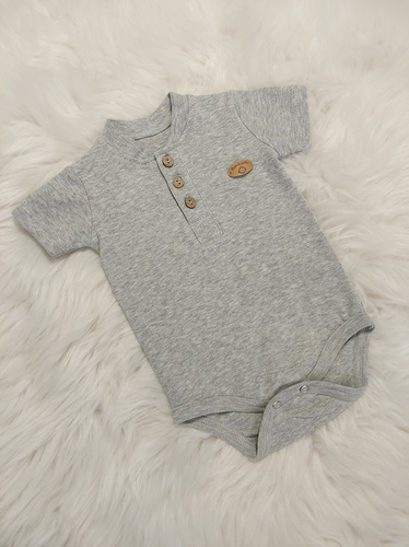 Body z krótkim polo Mieszko Bambarillo jasny melanż