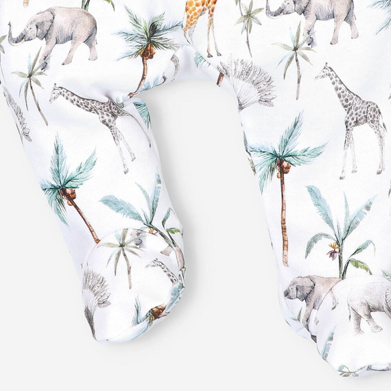 Półśpiochy z bawełny organicznej Safari Adventure Nini