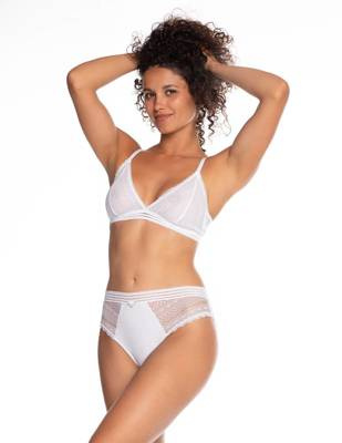 Figi Damskie L-4004  BI-01 A'2  Lama biały