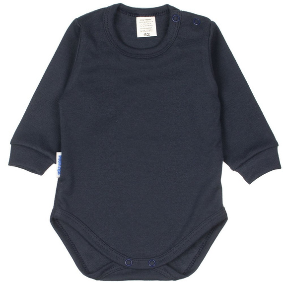 Body niemowlęce długi rękaw gładkie Martex pudrowy róż