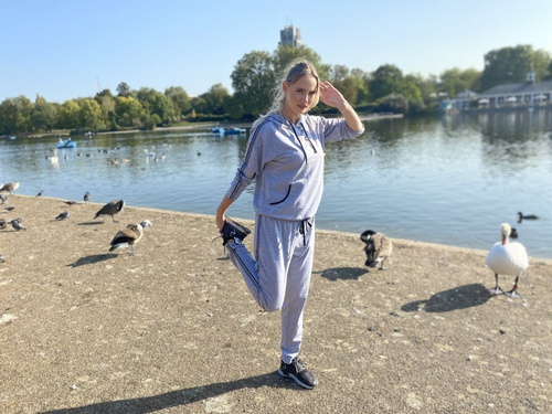 Piżama Damska 459 Nice Dres Forex - jasny melanż