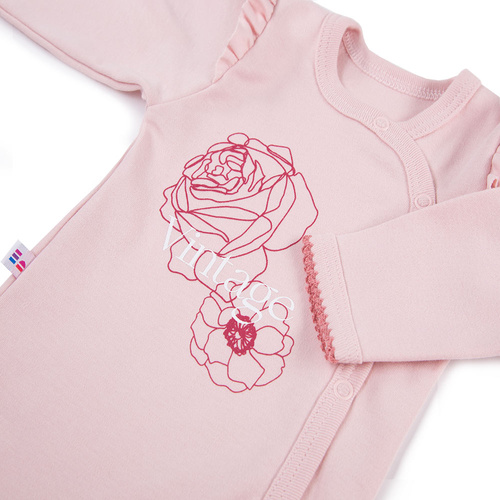 Body rozpinane Roses Eevi - jasny róż