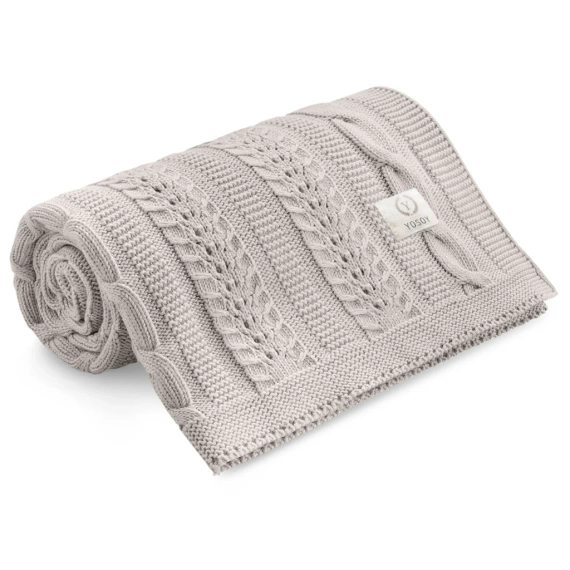 Dreamy YOSOY light beige – bambusowo-bawełniany kocyk dla niemowląt