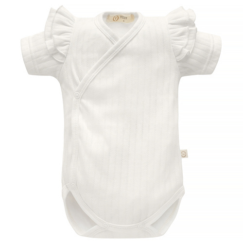 Body z falbankami Ażur krótki rękaw Yosoy