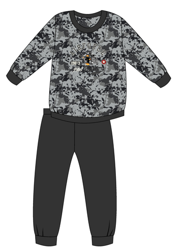 Piżama Chłopięca 453,454/118 Air Force Cornette - grafitowy
