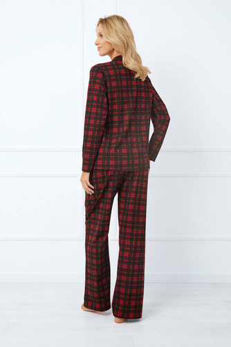 Piżama Damska długi rękaw, długie spodnie Nicola Italian Fashion - druk