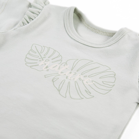 Body z krótkim rękawem Nature Ewa Klucze - zielony