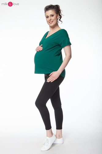 Długie legginsy ciążowe Milk&Love czarne