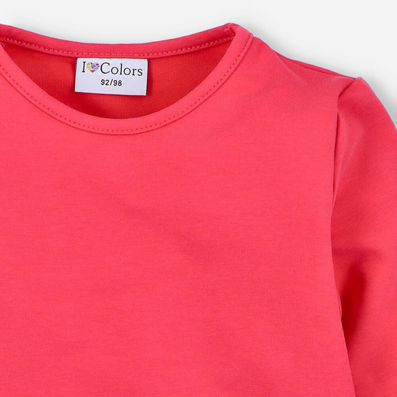 Bluza dresowa I love Colors - koral