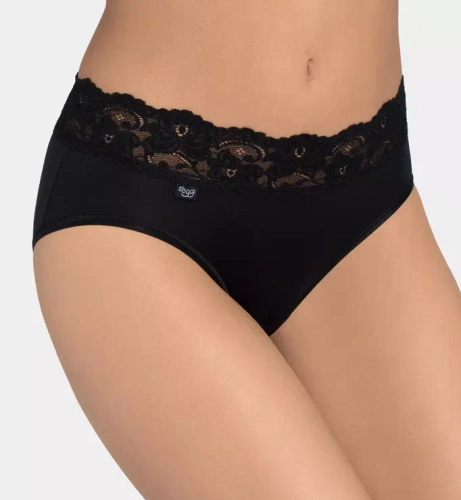 Figi Damskie Romance Midi Sloggi Go - black