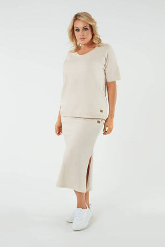 Spódnica damska maxi Stella Italian Fashion - beżowy