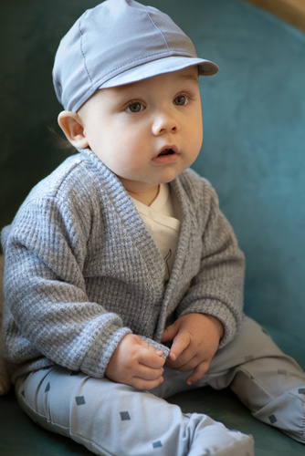 Czapka chłopięca z daszkiem Charlie Pinokio - niebieski