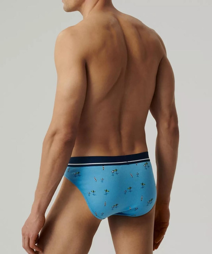 Slipy męskie 3MP-196 A'3 Atlantic- niebieski