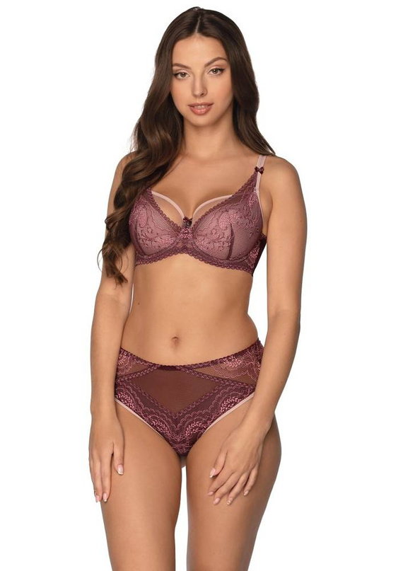 Biustonosz Półusztywniany BS 1132 Talia Gaia - bordowy