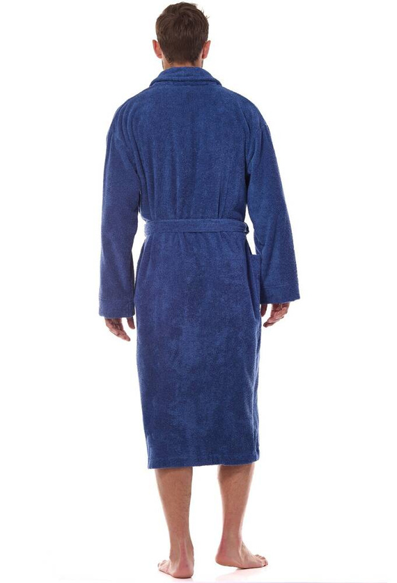 2450 Szlafrok Męski Frotte L&L - navy