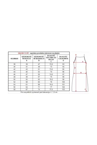 Koszula nocna z koronką 86553 Cloe Mewa czarny