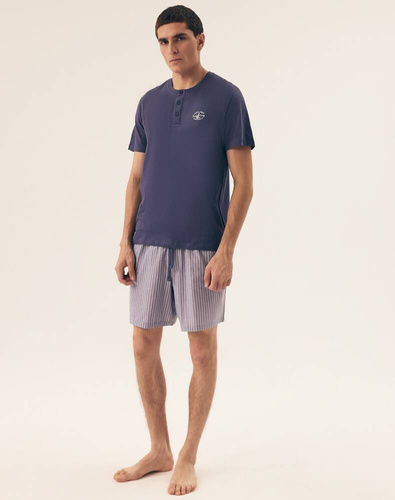 Piżama Męska 42789 Octave Henderson -granatowy