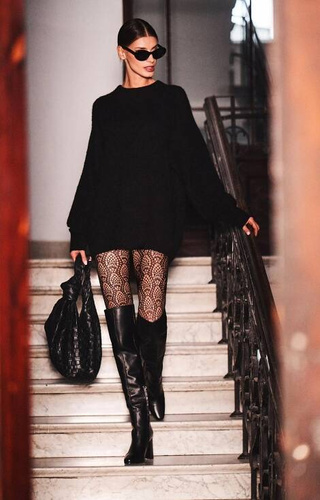 Carino Rajstopy damskie Vaneziana - nero