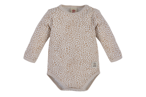 Body niemowlęce z długim rękawem "Giraffe" Makoma małe cętki