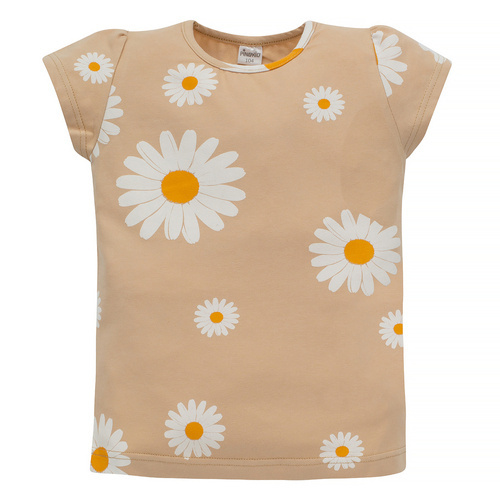 Bluzka z krótkim rękawem Daisy Pinokio - beżowa