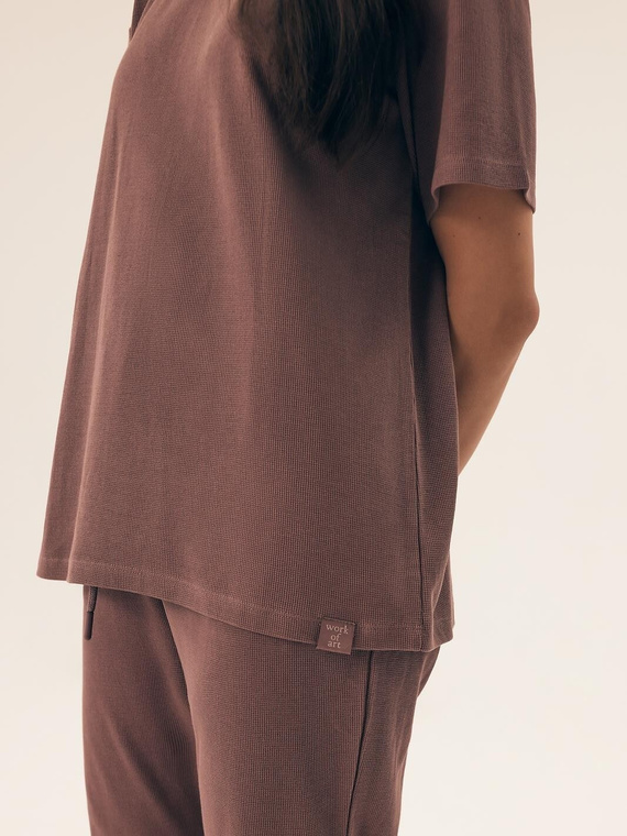 Piżama Damska 43349 Nilsa Henderson - brązowy