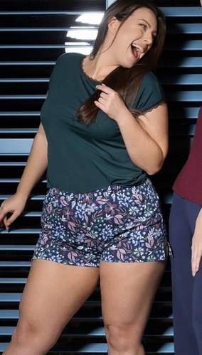 Margot Mix&Match Koszulka Piżamowa Gładka Nipplex - zielony