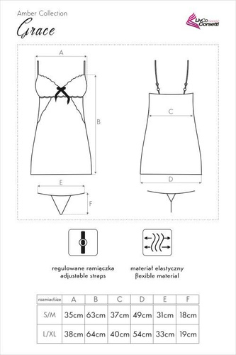 Komplet dwuczęściowy Grace LC 90321 LivCo Corsetti Fashion