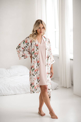 Szlafrok bambusowy Magnolie Milk&Love 