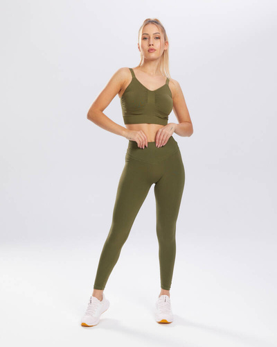 Legginsy damskie Flex Spaio khaki