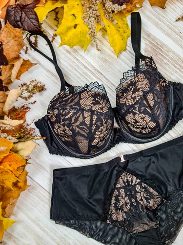 Biustonosz usztywniany full cup 1939 Ava czarny