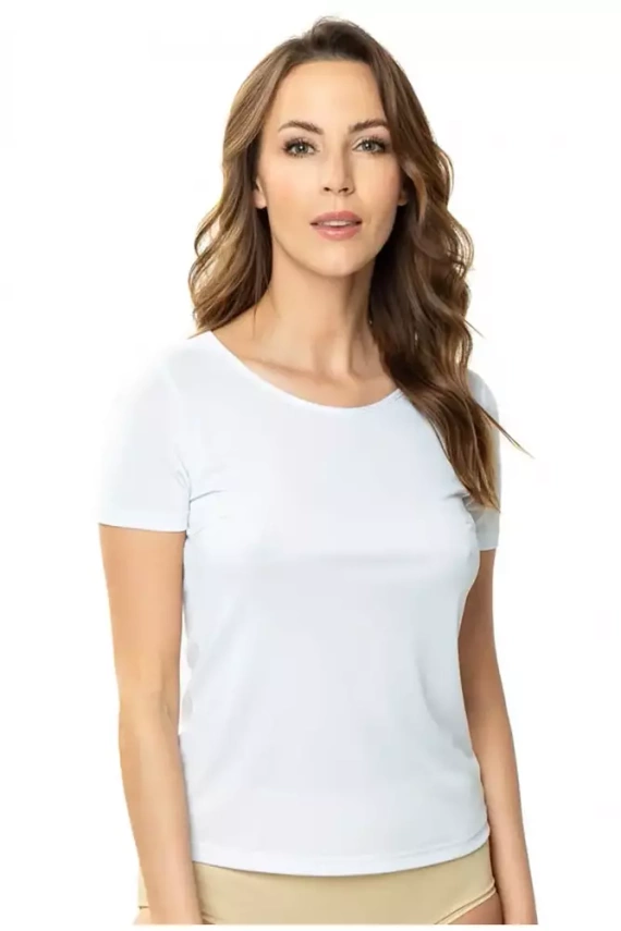 T-shirt damski 86556 Otto Mewa biały