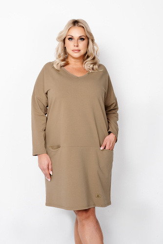 Tunika damska Karina Italian Fashion - camel