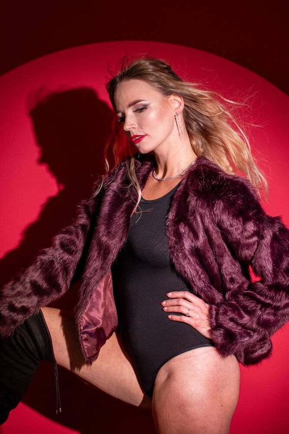 805 Chloe Body damskie z długim rękawem De Lafense - czarny