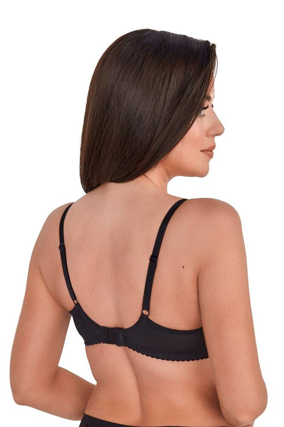 Biustonosz Półusztywniany BS 1206 Nicola Gaia czarny różowy