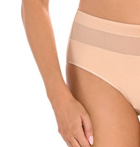 Figi z wysokim stanem Vera Teyli - beżowy