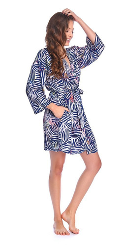 Szlafrok damski 9993 Doctor Nap - zebra colour