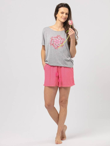 Piżama Damska LNS 562 Key szary