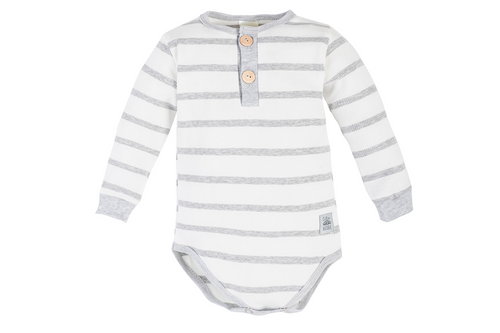 Body polo z długim rękawem "Greco"  Makoma biały