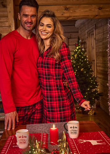 Koszula rozpinana 104/409 Kaya Cornette czerwony