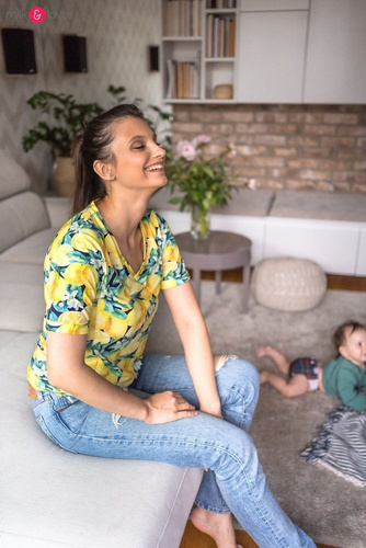 Boob bluzka do karmienia Milk&Love w cytryny